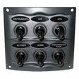 BEP Waterproof Panel  6 Switches  Grey 9006WP