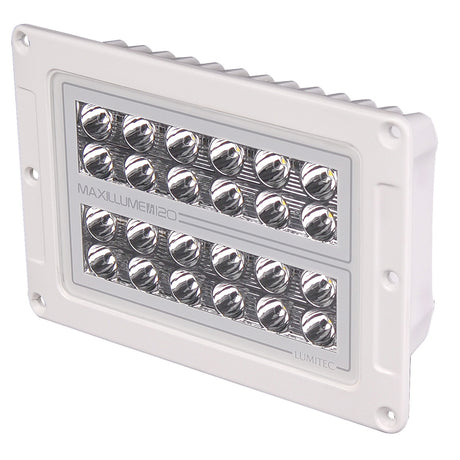 Lumitec Maxillume h120  Flush Mount Flood Light  White Housing  White Dimming 101348