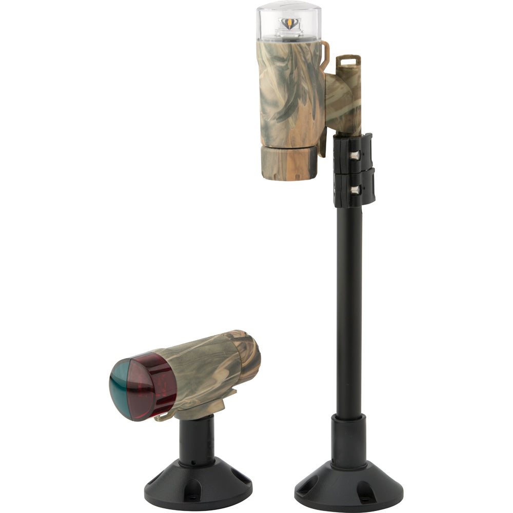Attwood PaddleSport Portable Navigation Light Kit  Screw Down or Adhesive Pad  RealTree Max4 Camo 141937