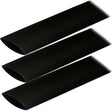 Ancor Adhesive Lined Heat Shrink Tubing ALT  1 x 3  3Pack  Black 307103