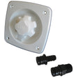 Jabsco Water Pressure Regulator  Flush Mount  White 444121045