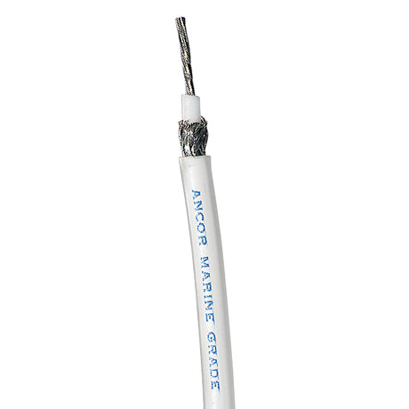 Ancor White RG 8X Tinned Coaxial Cable  500 151550