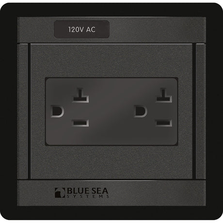 Blue Sea 1479 360 Panel  120V AC DUal Outlet 1479