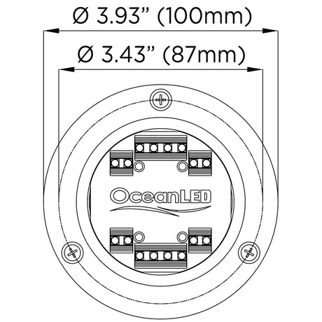 OceanLED Sport S3166S Underwater LED Light  Ultra White 012102W