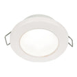 Hella Marine EuroLED 75 3 Round Spring Mount Down Light  White LED  White Plastic Rim  12V 958110511