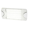 Hella Marine DuraLED 50 Low Profile InteriorExterior Lamp  White LED Spreader Beam 980629001