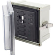 Blue Sea 3118  SMS Panel Enclosure wELCI 50A and 2 Blanks  120V AC 3118