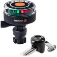 Navisafe Navilight 2NM Tricolor wNavimount Base  Rail Mount  Black 340KIT