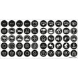 Blue Sea 4230 Push Button Switch Label Kit 4230
