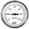 Faria Chesapeake White SS 4 Studded Speedometer  60MPH GPS 33839