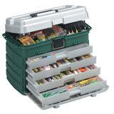 Plano 4Drawer Tackle Box  Green MetallicSilver 758005