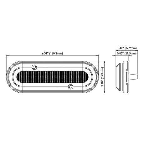 OceanLED M6 Gen2 Mast Light  Surface Mount  Warm White 011204WW