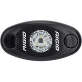RIGID Industries ASeries Black Low Power LED Light  Single  Cool White 480033