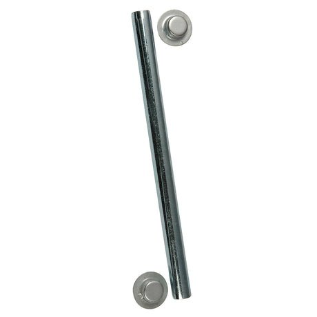 CE Smith Package Roller Shaft 12 x 1234 wCap Nuts  Zinc 10705A