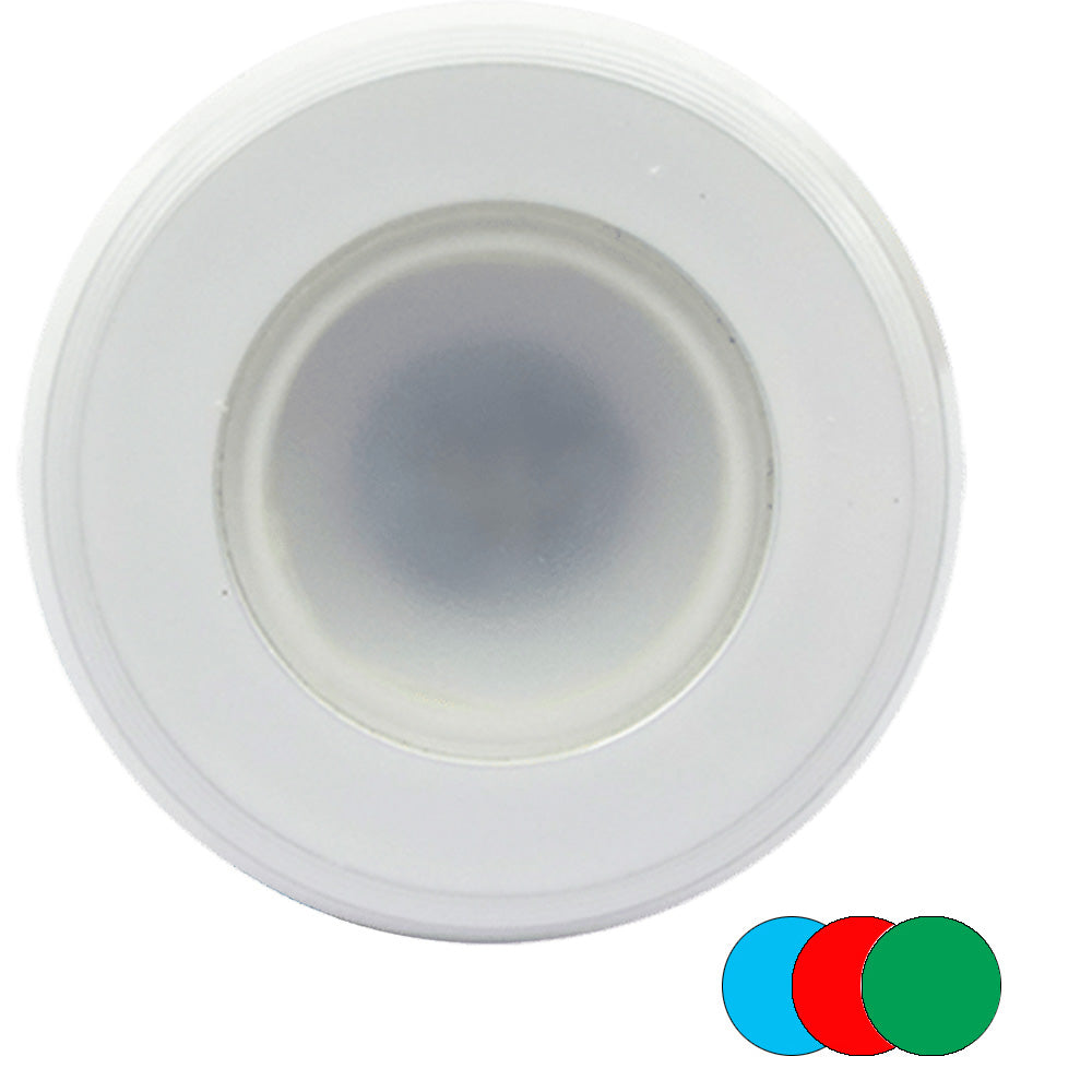 ShadowCaster ColorChanging White Blue  Red Dimmable  White Powder Coat Down Light SCMDLWBR