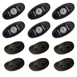 RIGID Industries ASeries Rock Light Kit  6 Amber Lights  Black 400293