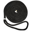 New England Ropes 58 Double Braid Dock Line  Black  25 C50542000025