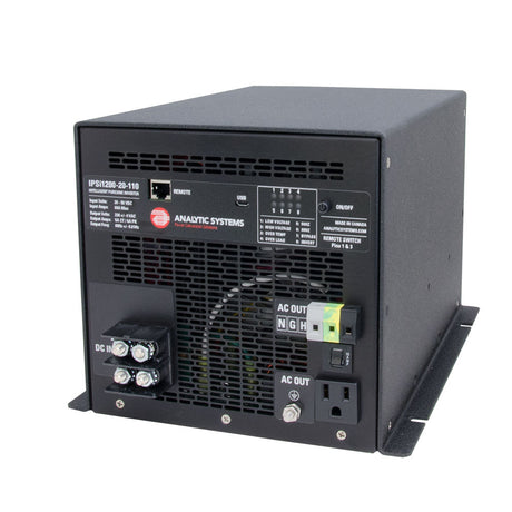 Analytic Systems AC Intelligent Pure Sine Wave Inverter 1200W 2040V In 110V Out IPSI120020110