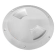 SeaDog Textured Quarter Turn Deck Plate  White  8 3361821