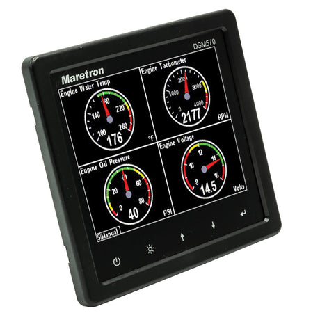 Maretron DSM570 57 High Resolution Color Display wBlack Enclosure DSM57001