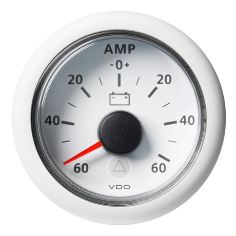 Veratron 52MM 2116 ViewLine Battery Status Gauge 6060AMP  White Dial  Bezel A2C59512330