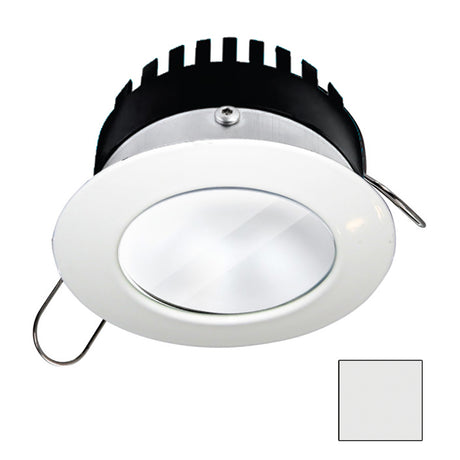 i2Systems Apeiron PRO A506  6W Spring Mount Light  Round  Cool White  White Finish A50631AAG