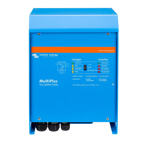 Victron MultiPlus InverterCharger 12 VDC  3000W  120vAC w120AMP Battery Charger  50AMP Transfer Switch PMP123021102