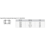 Viega ProPress 112 Copper Coupling wo Stop  Double Press Connection  Smart Connect Technology 78192