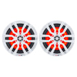 DS18 HYDRO 65 2Way Marine Speakers wRGB LED Lights 300W  White NXL6