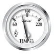 Faria Newport SS 2 Cylinder Head Temperature Gauge wSender  60 to 220 F 25011