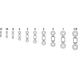 VMC SSRS Stainless Steel Rolling Swivel 2VP  310lb Test 50Pack SSRS2VP