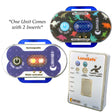 Lunasea ChildPet Safety Water Activated Strobe Light wRF Transmitter  Portable AudioVisual Receiver  Blue Case