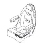 TACO Low Profile Adjustable Seat Slide M201013A