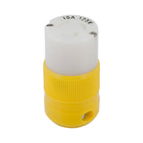 Marinco Locking Connector  15A 125V  Yellow 4731CR