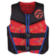 Full Throttle Youth RapidDry FlexBack Life Jacket  RedBlack 14250010000222