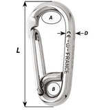 Wichard Symmetric Carbine Hook  Length 60mm  14 02313