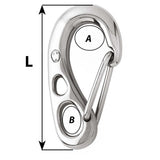 Wichard 3 HR Safety Snap Hook  75mm 02381