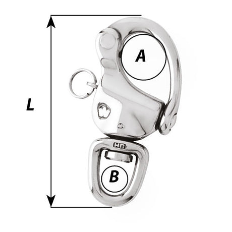 Wichard 312 Snap Shackle wSwivel Eye 02475