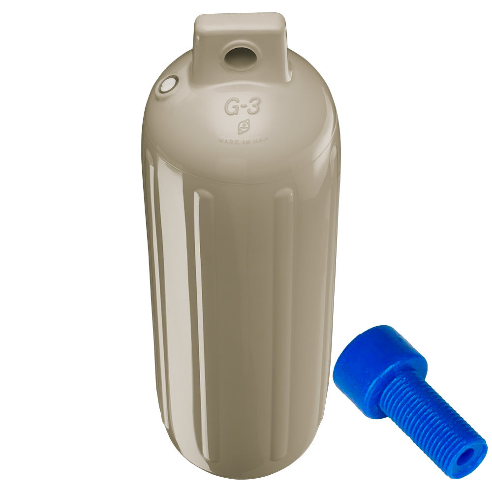 Polyform G3 Twin Eye Fender 55 x 19  Sand wAdapter G3 SAND WAIR ADAPTER
