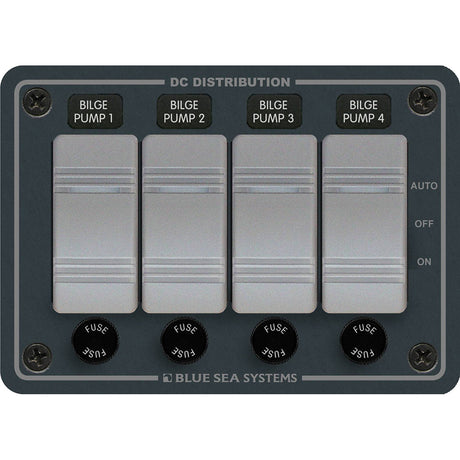 Blue Sea 8666 Contura 4 Bilge Pump Control Panel 8666