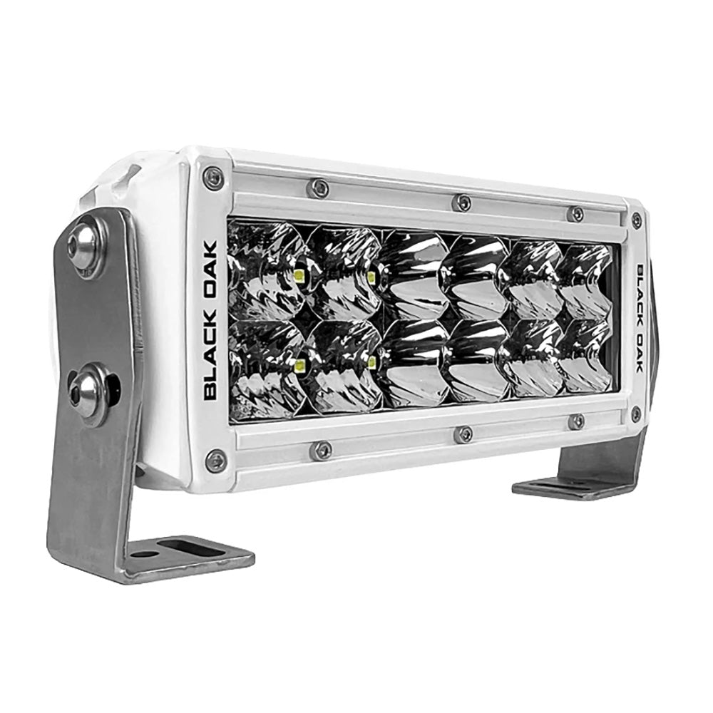 Black Oak Pro Series 30 Double Row 6 LED Light Bar Combo Optics White ...