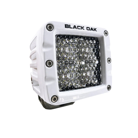Black Oak 2 Marine LED Pod Light  Diffused Optics  White Housing  Pro Series 30 2DMPOD10CR