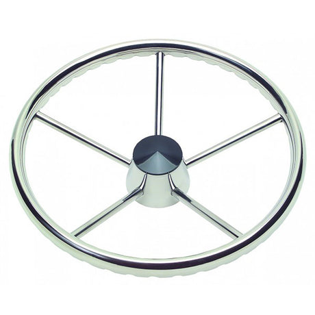 Schmitt Marine 170 Finger Grip Destroyer 5Spoke 135 Stainless Steel Cap 34 Tapered Shaft wKnob 1731321FGKR