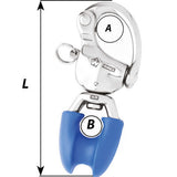 Wichard HR Snap Shackle With Thimble Eye  110mm Length  42164 02495