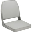 Attwood SwivlEze Low Back Padded Flip Seat  Grey 98395GY