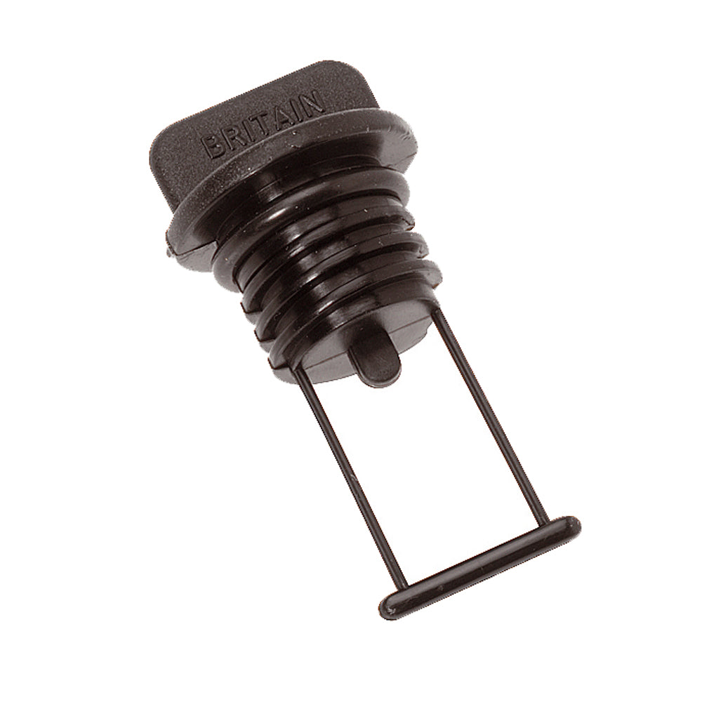 Barton Marine Drain Plug  Black 15mm 1932 42357